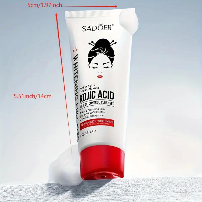 SADOER Kojic Acid Whitening Freckles Mild Oil Control Cleanser 100g