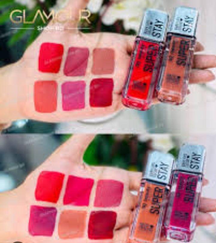 3Q Beauty Super Stay Matte Lip Gloss – Set of 12
