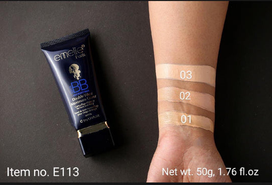 Emelie BB Double Wear Maximum Cover Foundation Tube SPF25