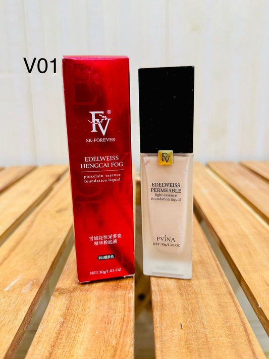 FV Edelweiss Hengcai Fog Procelain essence Full Coverage Bridal BB Foundation Liquid Cream 30g