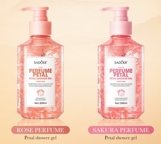Sadoer Rose Perfume Petal Shower Gel 300ml
