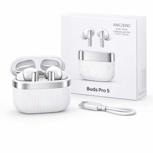 Buds Pro 5 – ANC/ENC Wireless Earbuds with Dual Noise Cancellation & Touch Control earphones Headphone