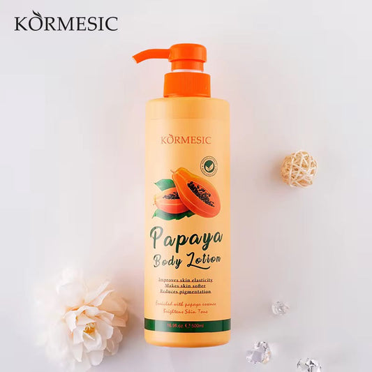 Kormesic Papaya Body Lotion 500ml – Brightening & Moisturizing | پپیتا باڈی لوشن