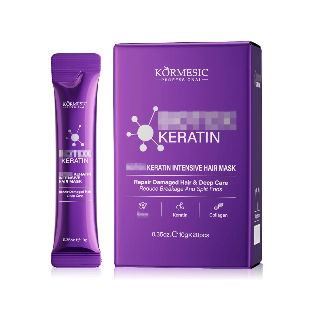Kormesic Professional Repair Damaged Hair & Deep Care Keratin Intensive Hair Mask Pack of 20 Sachets