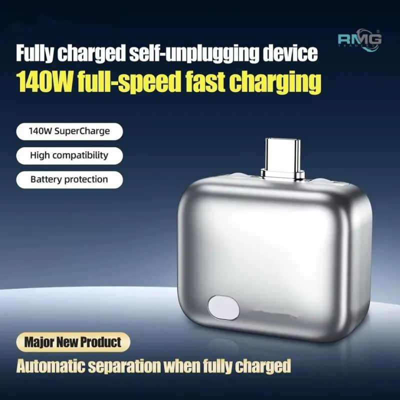 Automatic Power-off Charger – 140W Super Fast Charge with Auto-Detach