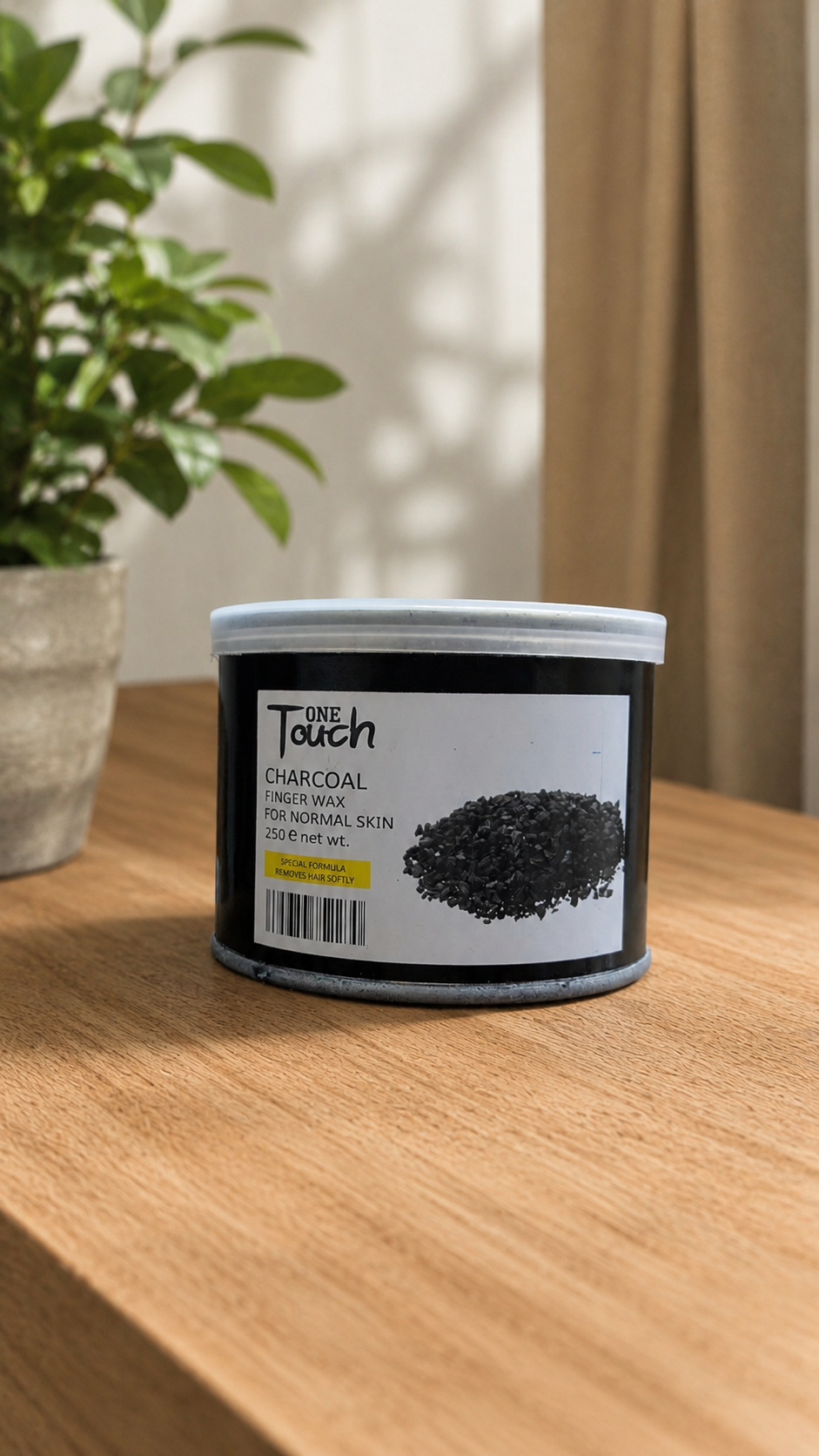 One Touch Charcoal Finger Wax for Normal Skin 250g