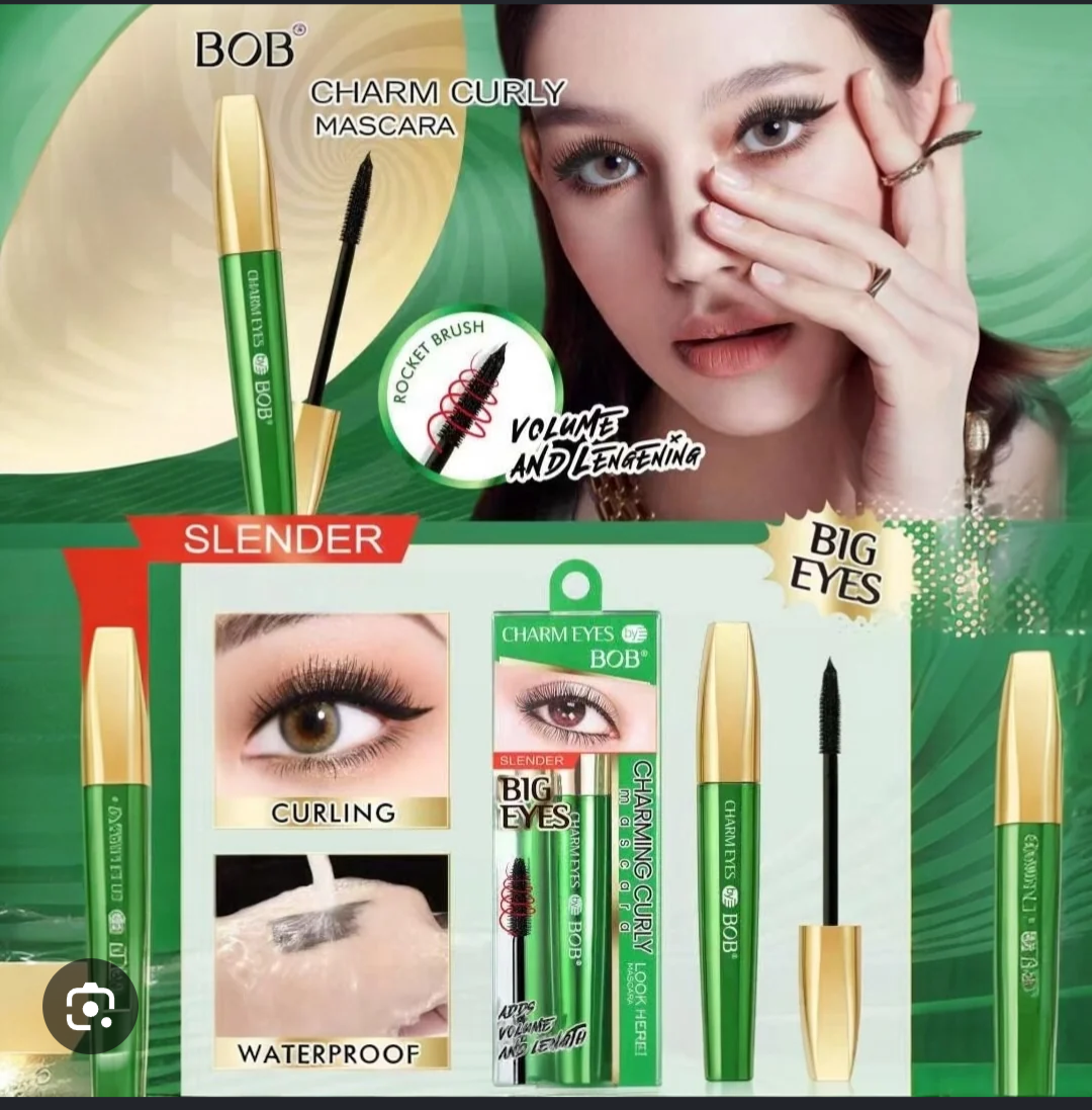 BOB Charm Eyes Charming Curly Mascara – Volume, Length & Waterproof