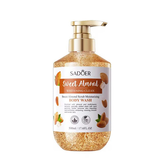 Sadoer Sweet Almond Scrub Moisturizing Body Wash – 500ml