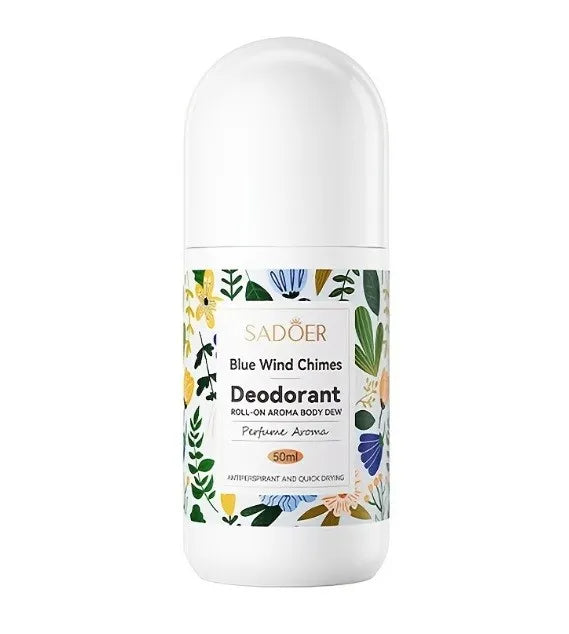 Sadoer Blue Wind Chimes Roll-On Deodorant 50ml – Antiperspirant Perfume Aroma Body Dew