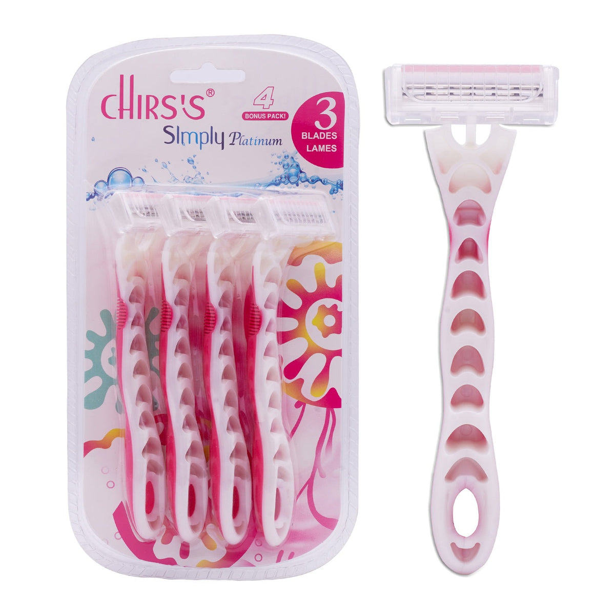 Chirs’s Platinum 3 razor pack of 4