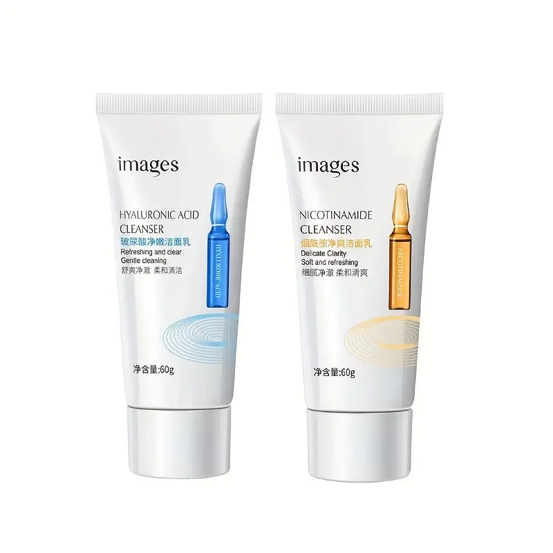 Images Facial Cleanser – Hyaluronic Acid or Nicotinamide | Gentle Daily Face Wash (60g)