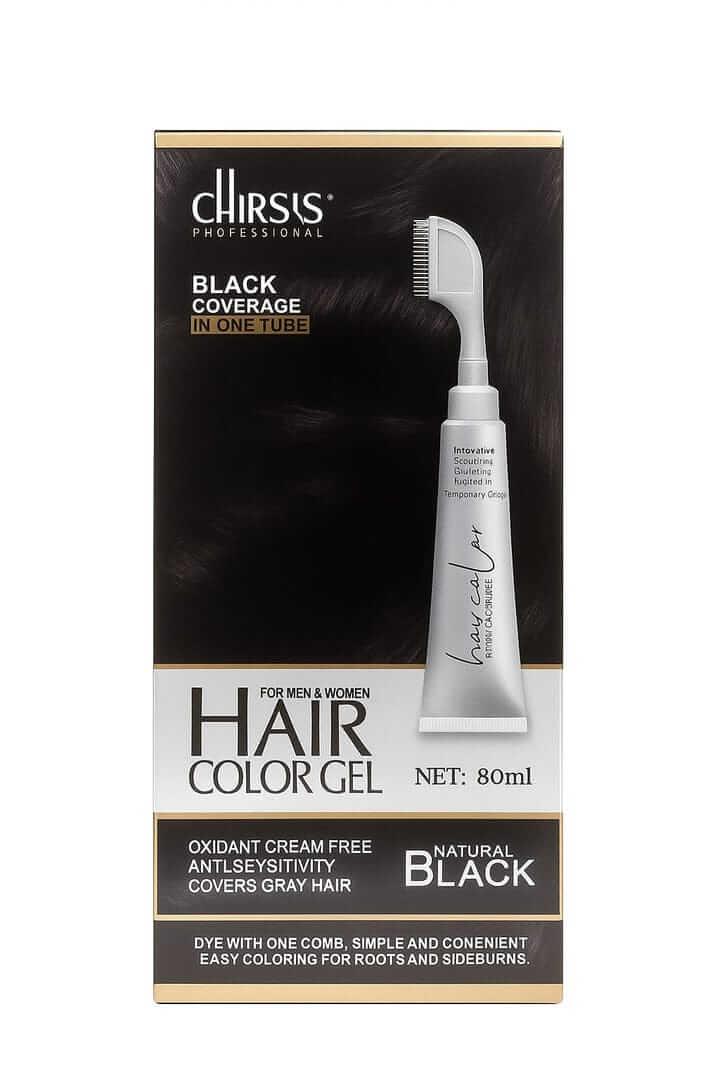 Chris’s Hair color Gel With Applicator Brush 80ml