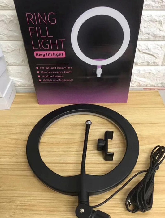 26cm Selfie LED Ring Fill Light Best for Live Streaming and Contact Creation
