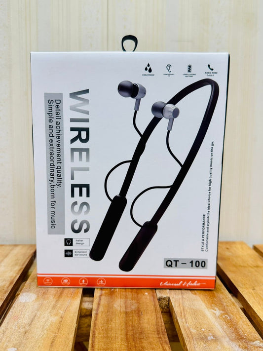 QT-100 Wireless Earbuds Handphone Neckband