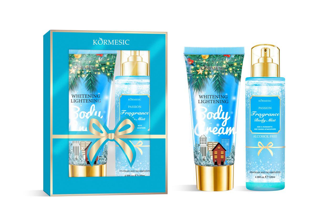 KORMESIC Christmas Body Spray Perfume Mist & Body Cream Lotion for women and men Perfumed body care set