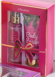 KORMESIC Christmas Body Spray Perfume Mist & Body Cream Lotion for women and men Perfumed body care set