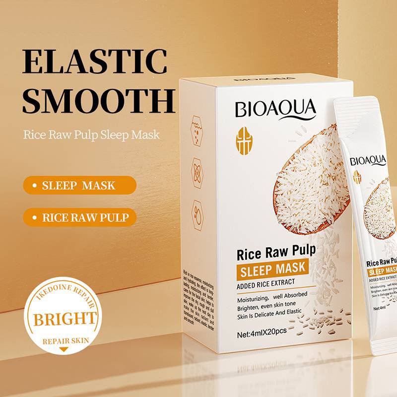 BIOAQUA Rice Raw Pulp Sleep Mask pack of 20