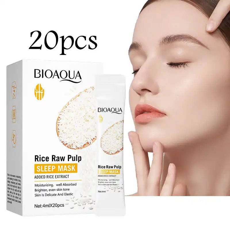 BIOAQUA Rice Raw Pulp Sleep Mask pack of 20