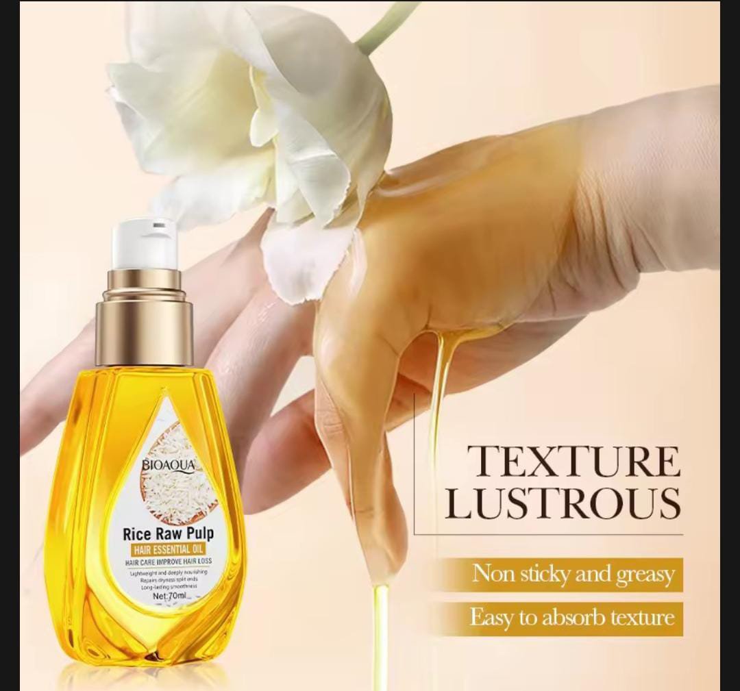 BIOAQUA Rice Raw Pulp Hair Essential Oil 70ml