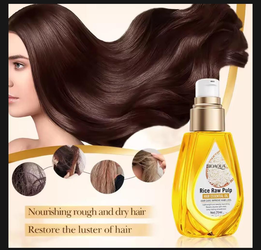 BIOAQUA Rice Raw Pulp Hair Essential Oil 70ml