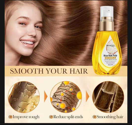 BIOAQUA Rice Raw Pulp Hair Essential Oil 70ml