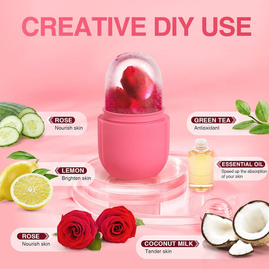 Silicon Ice Cube Face Roller Massager