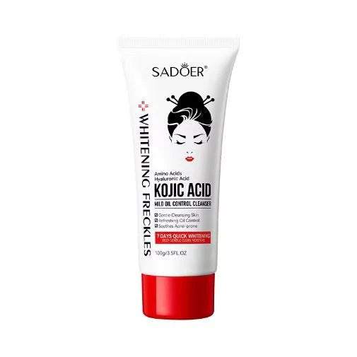 SADOER Kojic Acid Whitening Freckles Mild Oil Control Cleanser 100g