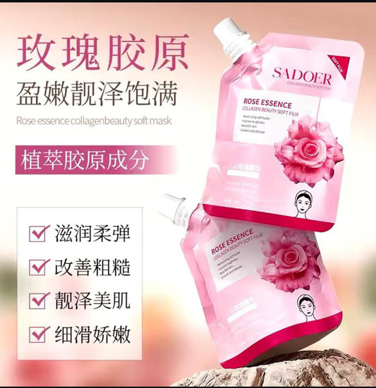 Sadoer Rose Essence Collagen beauty Soft Film Face mask 100g