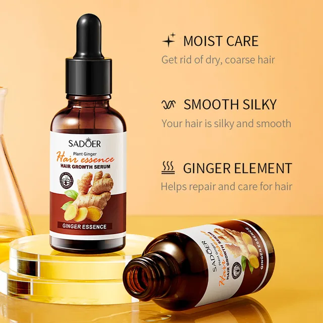 Sadoer Plant Ginger Hair Essence Hair Growth Serum 30ml