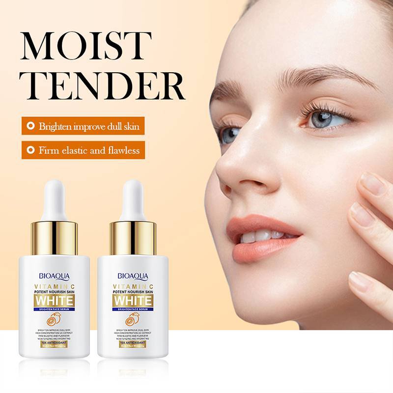 BIOAQUA Vitamin C Potent Nourish Skin White Brighten Face Serum 30ml