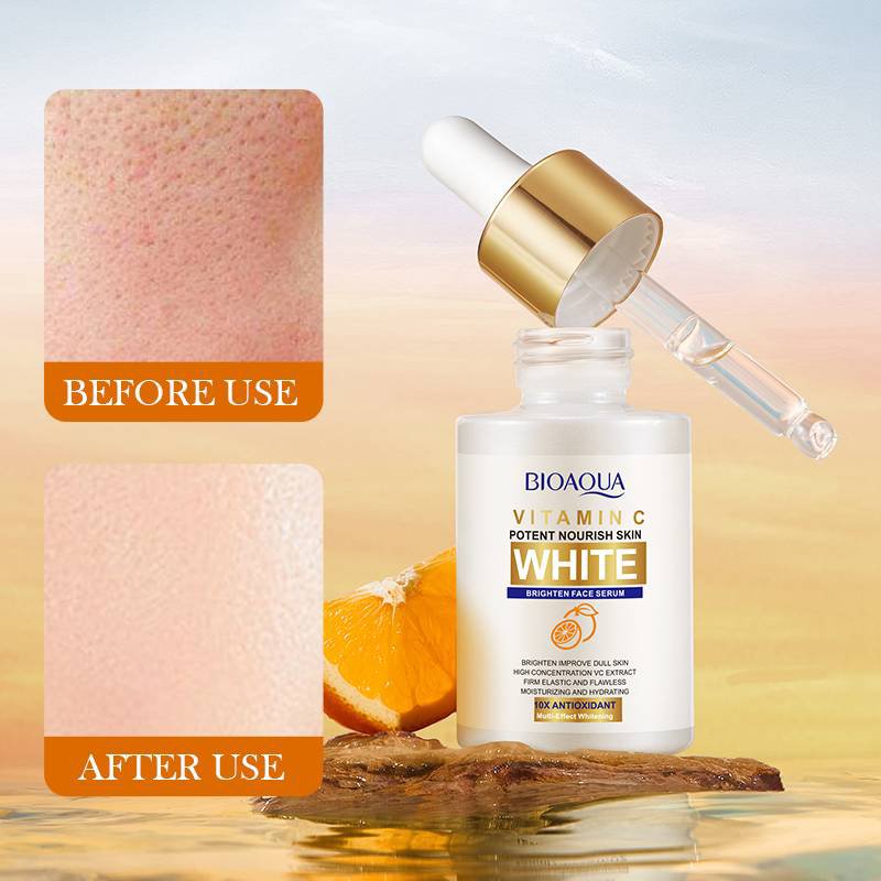 BIOAQUA Vitamin C Potent Nourish Skin White Brighten Face Serum 30ml