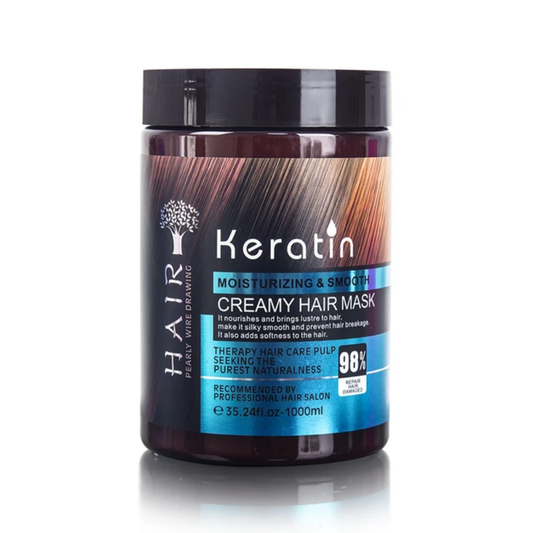 Keratin Moisturizing & Smooth Creamy Hair Mask 1000ml