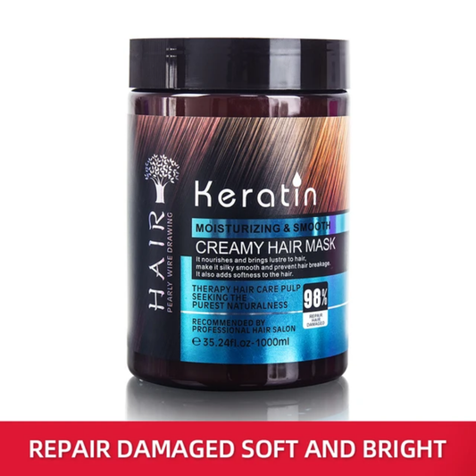 Keratin Moisturizing & Smooth Creamy Hair Mask 1000ml