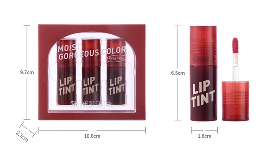 Heng fang Moist Gorgeous Color Lip Tint pack of 3