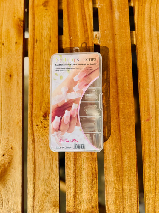 Yu Yao zhi Nail Tips pack of 100 (transparent)