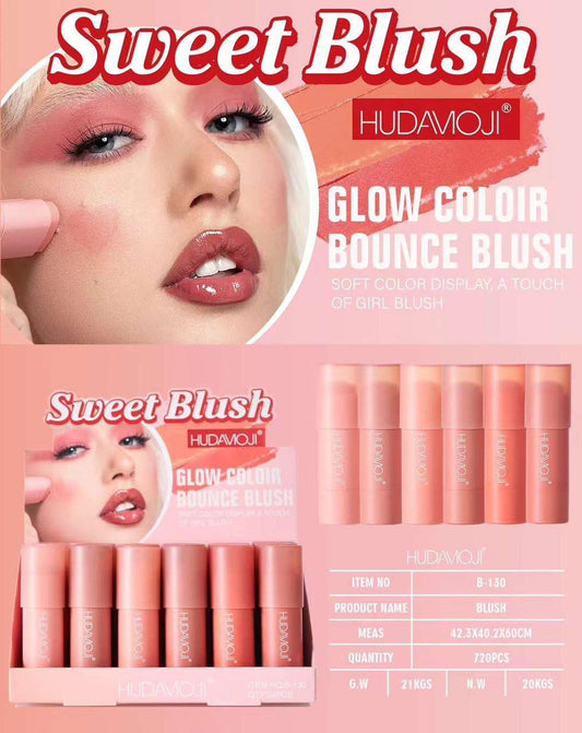 HUDAMOJI Glow Color Bounce Blush Stick set of 3