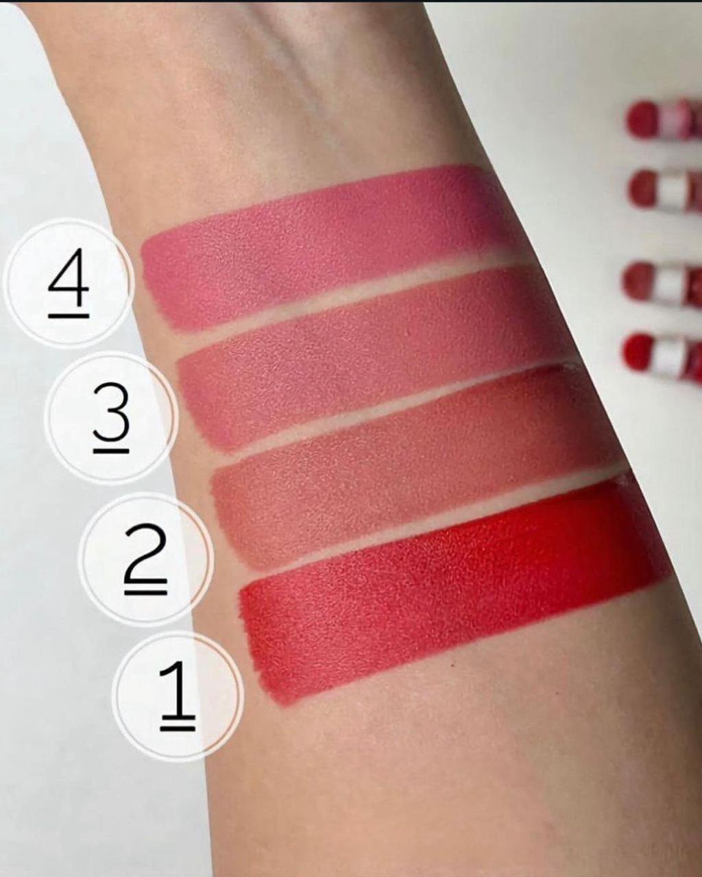 WARDA BEAUTY Powder Puff Liquid Blush  set of 4