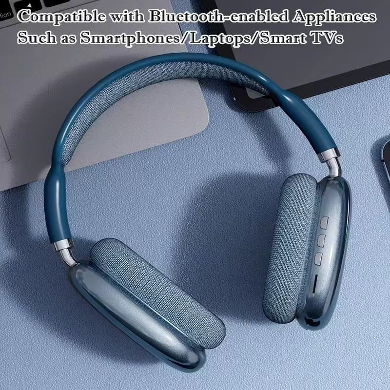 P9 Wireless Headphones with Mic Noise Cancelling Headsets Stereo Sound Earphones