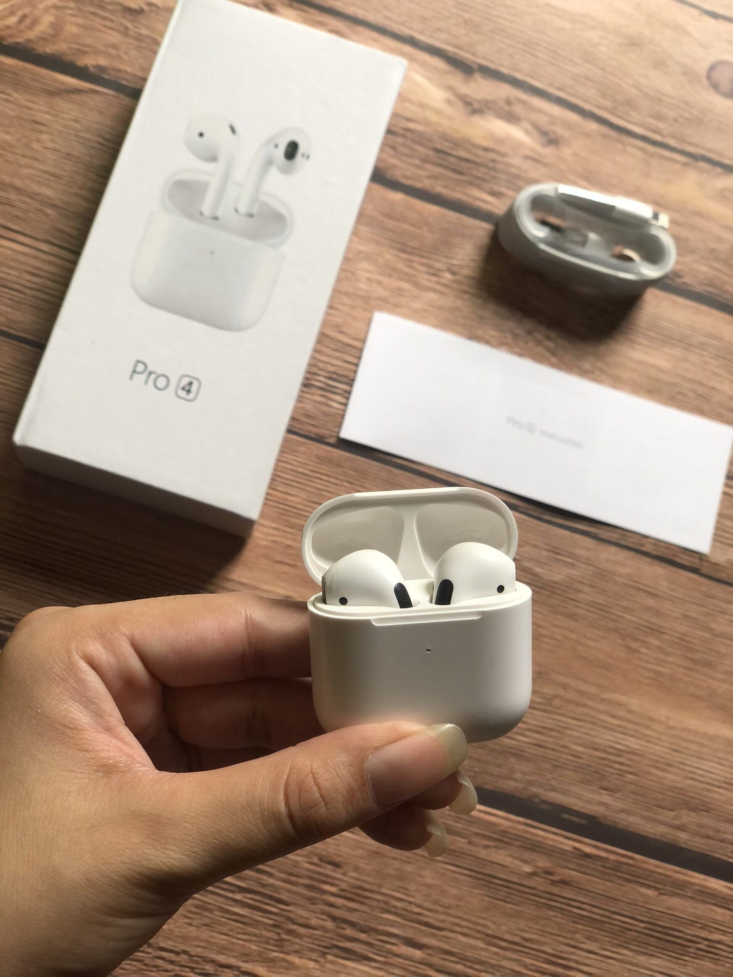Pro 4 Wireless Airbuds with charging case