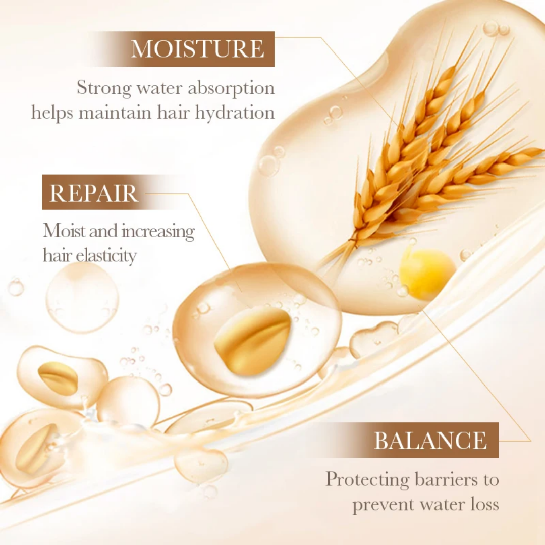 BIOAQUA  Rice Raw Pulp Hair Mask Pack of 20 Sachet