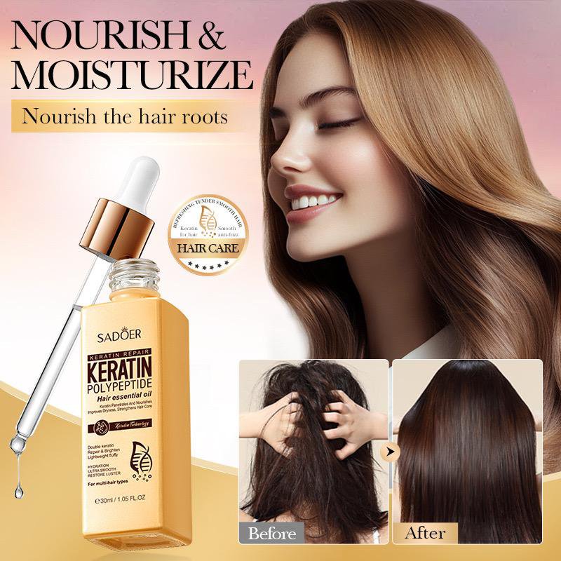 SADOER Keratin Polypeptide Hair Essential Oil 30ml
