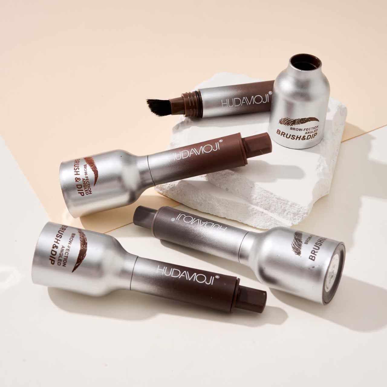 Hudamoji Brow fection Angled Brush and Dip Liquid Eyebrow Gel Pen