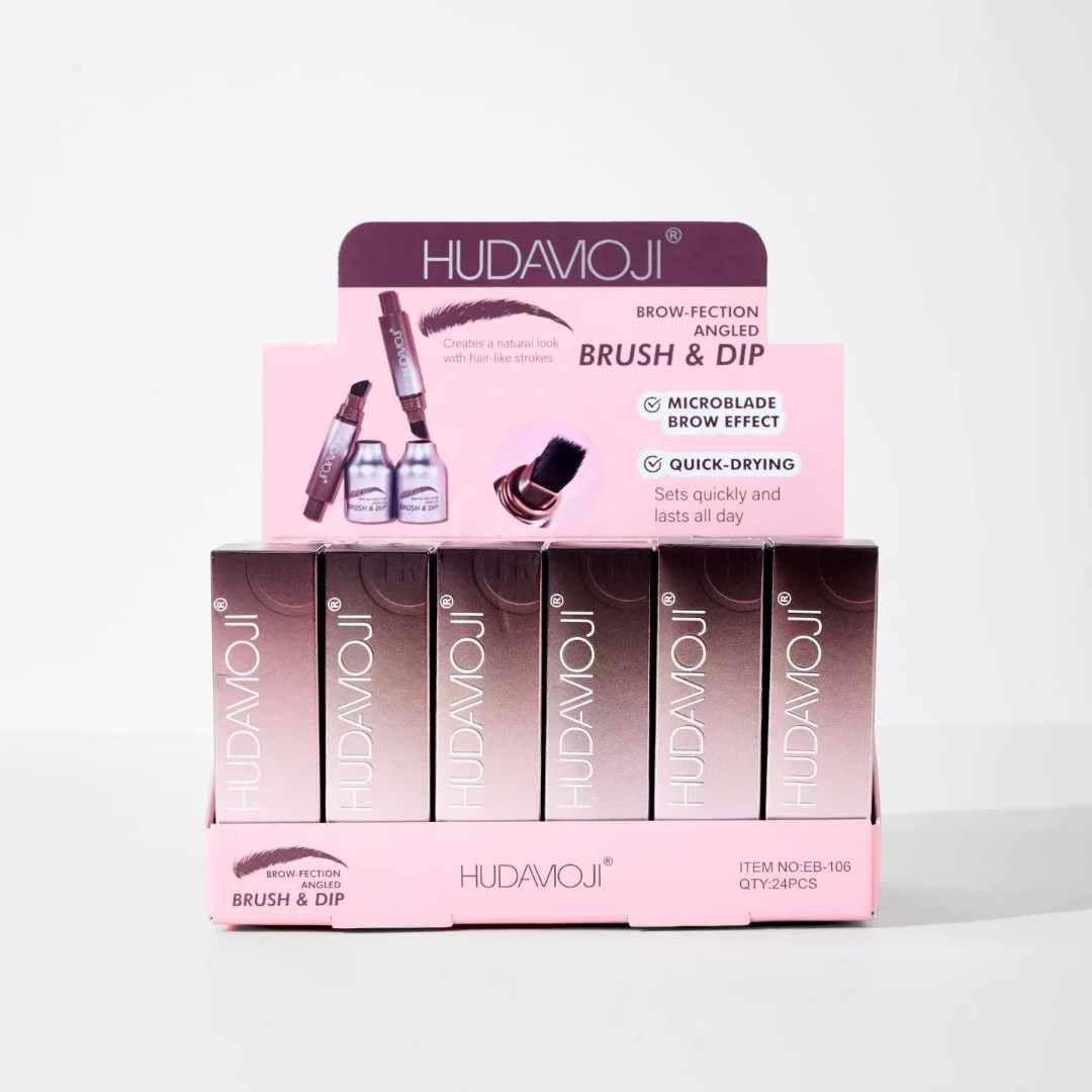 Hudamoji Brow fection Angled Brush and Dip Liquid Eyebrow Gel Pen