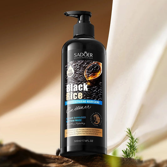SADOER Black Rice Anti Hair Loss Anti Dandruff Conditioner Repair Damage Hair Oil control Smoothing Hydrating 500ml