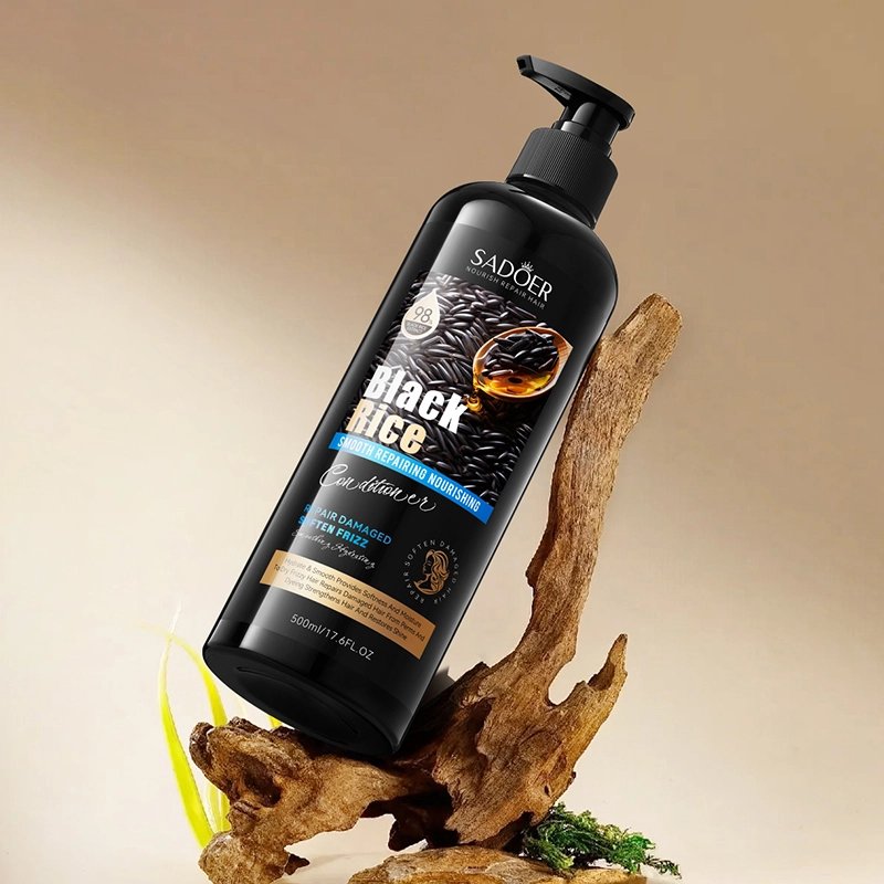 SADOER Black Rice Anti Hair Loss Anti Dandruff Conditioner Repair Damage Hair Oil control Smoothing Hydrating 500ml