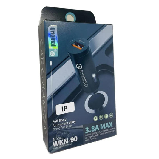 Oteam 3.8A MAX Full Body Aluminum Alloy Strong and Sturdy Car Charger (WKN-90)