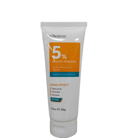 KORMESIC 5% Benzoyl Peroxide Acne professional Care Cleanser 100g
