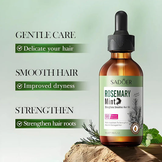 SADOER Mint Rosemary Strengthening Hair Oil 55ml