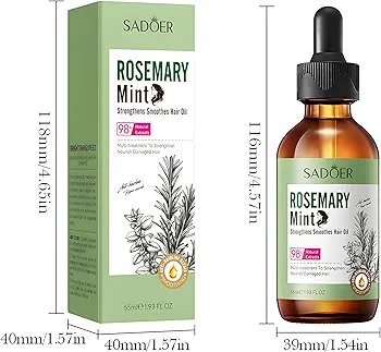 SADOER Mint Rosemary Strengthening Hair Oil 55ml