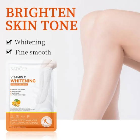SADOER Vitamin C Whitening and Nourishing Foot Mask 80ml/1Pairs